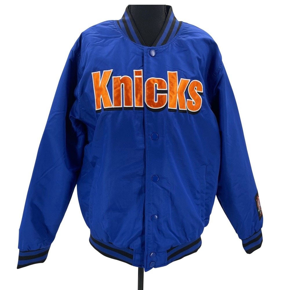 NBA Ultra Game New York Knicks Conference King Jacket Blue‎ Mens Large VOMG504F